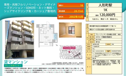 アレージュマン日本橋人形町 808 808号 0