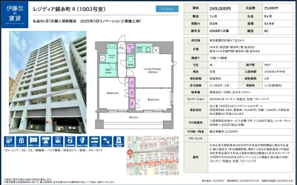 レジディア錦糸町 II (1003号室) 1003号 0