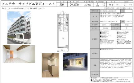 アルテカーサアリビエ東京イースト 206号 0