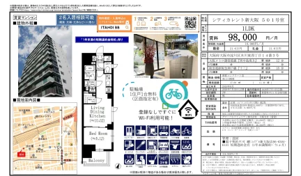 シティカレント新大阪 501号 0