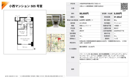 小西マンション 505号 0