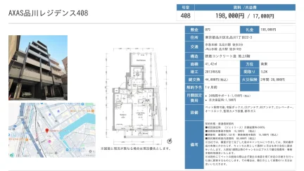 AXAS品川レジデンス408 408号 0