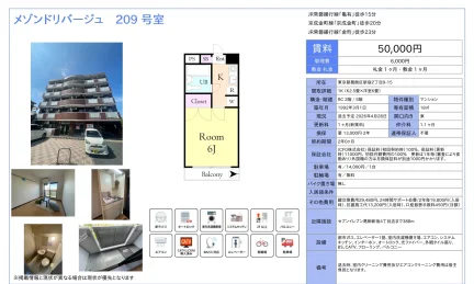 メゾンドリバージュ 209号 0