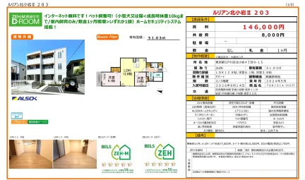 ルリアン北小岩Ⅱ 203号 0