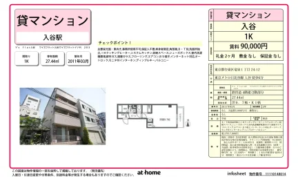 Y’s flat入谷 ワイズフラット入谷 0