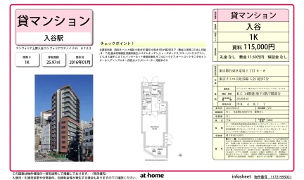 コンフォリア上野入谷 702号 0