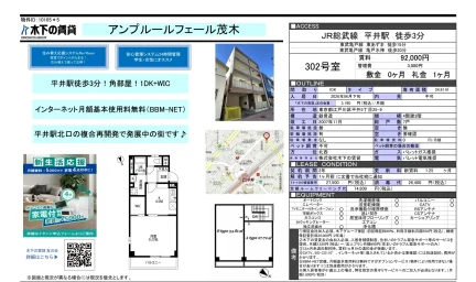 アンプルールフェール茂木 302号室 0