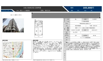二度浅草 208号室 208号 0