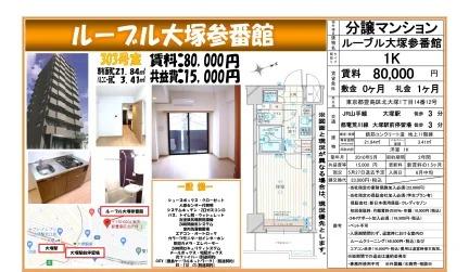 ルーブル大塚参番館 303号 0