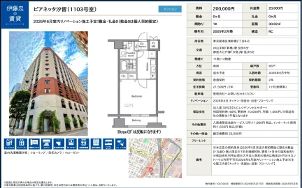 ピアネッタ汐留 (1103号室) 1103号 0