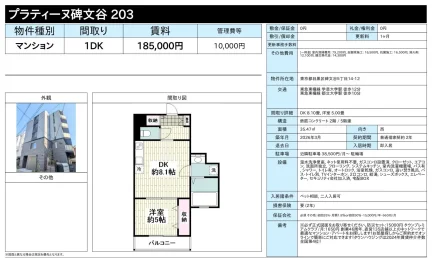 プラティーヌ碑文谷203 203号 0