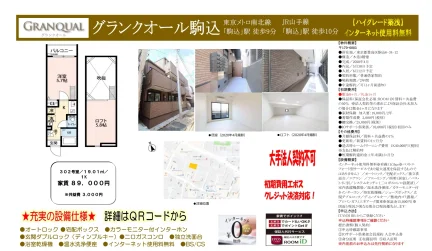 グランクオール駒込 302号 0
