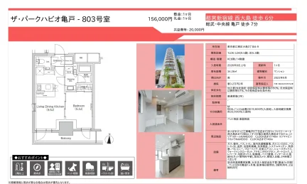 ザ・パークハビオ亀戸 803号 0