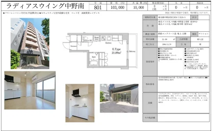 ラディアスウイング中野南 801 0