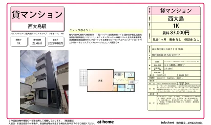 アルファキューブ西大島 0