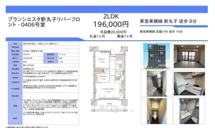 ブランシエスタ新丸子リバーフロ 0406号 0