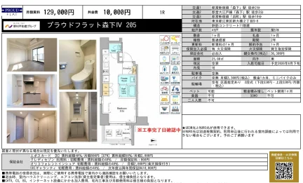 プラウドフラット森下IV 205 205号 0