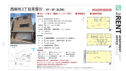 西麻布3丁目芙蓉ⅣV 1号 0