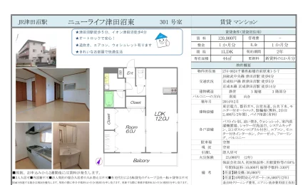 ニューライフ津田沼東 301号 0