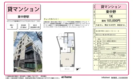 スワンレイク東中野 303号 0