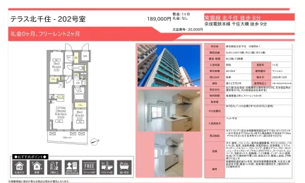 テラス北千住 202号 0