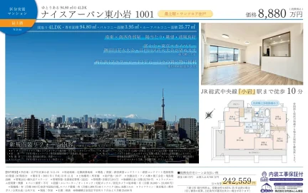 ナイスアーバン東小岩 1001 最上階・ワンフロア住戸 1001号 0