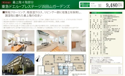 東急ドエル・ プレステージ浜田山ガーデンズ 413号 0