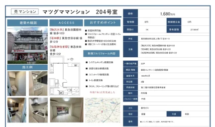 マツグママンション 204号 0
