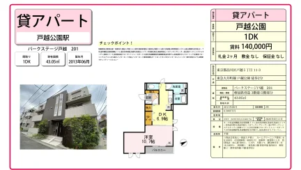パークステージ戸越 201 201号 0