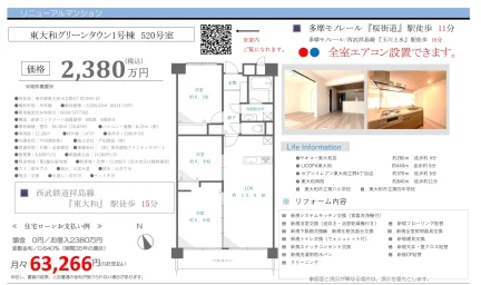 東大和グリーンタウン1号棟 520号 0