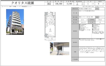 クオリタス綾瀬 302号 0