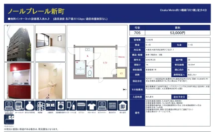 ノールプレール新町 705号 0