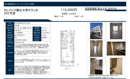 クレイシア都立大学クラッセ 202号 0