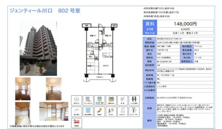 ジェンティール川口 802号 0