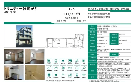 トリニティー雑司が谷 401号 0