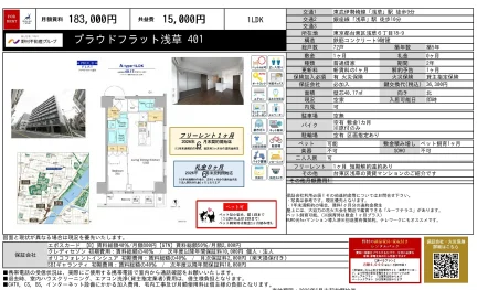 プラウドフラット浅草 401 401 0