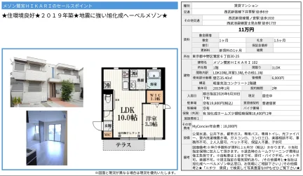 メゾン鷺宮HIKARI 102号 0