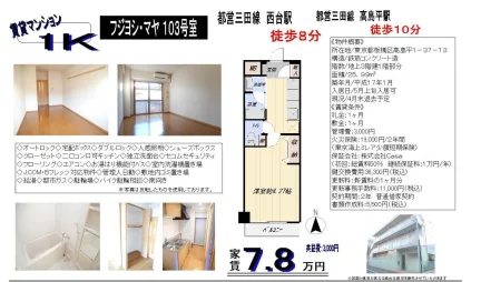 フジヨシ・マヤ 103号室 103号 0
