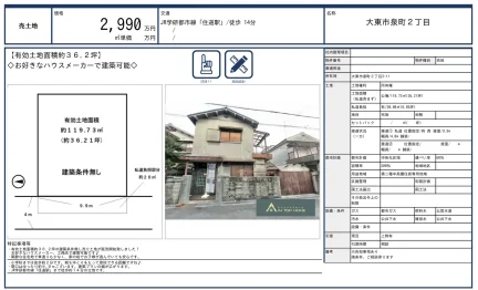 大東市泉町2丁目 0
