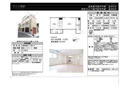 ケイト門仲 302号 0