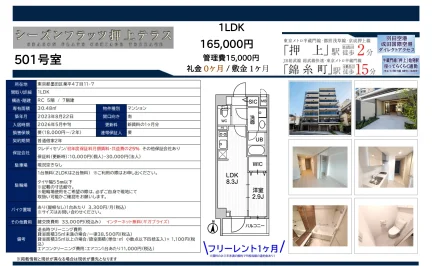 シーズンフラッツ押上テラス 501号 0