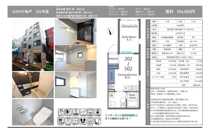SUERTE亀戸 202号室 202号 0