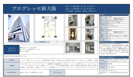 プログレッセ新大阪 1102号 0