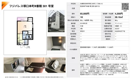 フジパレス塚口本町II番館 301号室 301号 0