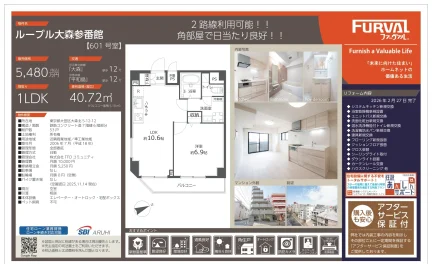 ルーブル大森参番館 601号 0