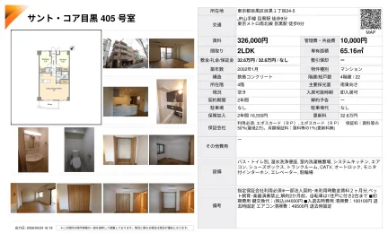 サントコア目黒 405号 0