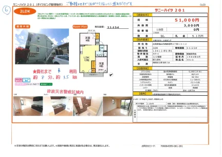 サニーハイツ 201 201号 0