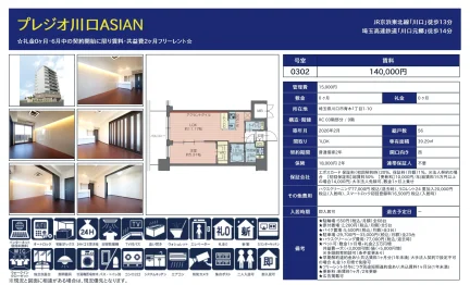 プレジオ川口ASIAN 0302号 0