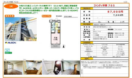 ファンディ平塚 705 705号 0
