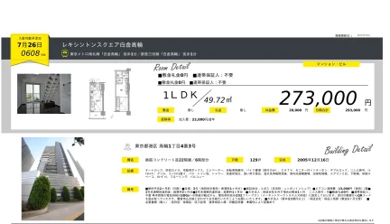 レキシントンスクエア白金高輪 0608号 0